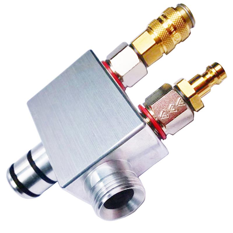 Custom Precision Machining Service Cylinder Valve Parts Hydraulic Equipment Aluminum Clear Anodizing