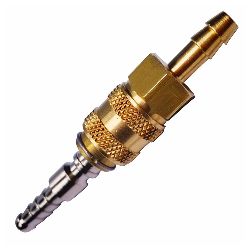 Custom Precision Turning Valve Brass Flow Accessories with Knurling