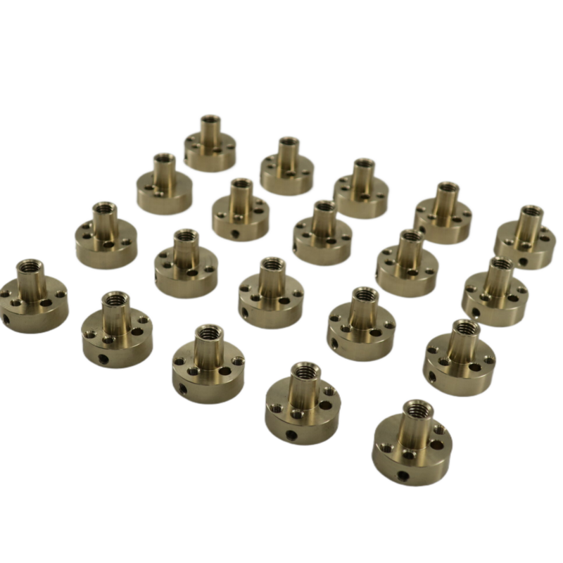 Aluminium Bronze CuAl10Fe5Ni5 Leadscrew Nut M6 CNC Turning Parts