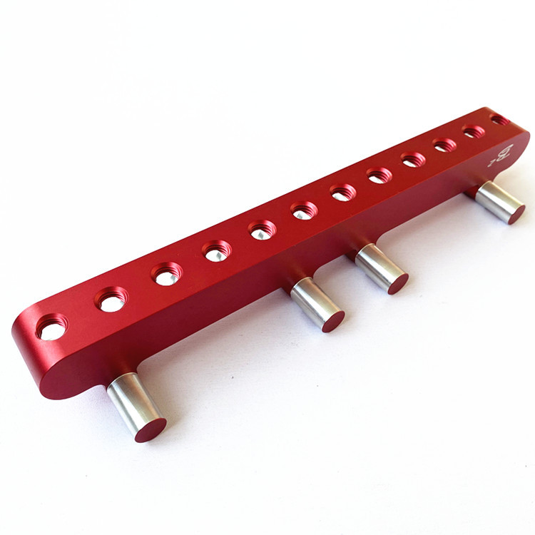 High-end aluminum alloy audio connector installation connection rail CNC custom machining parts