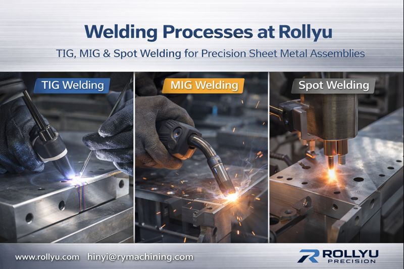 Welding Processes at Rollyu Precision: TIG, MIG & Spot Welding for Precision Assemblies