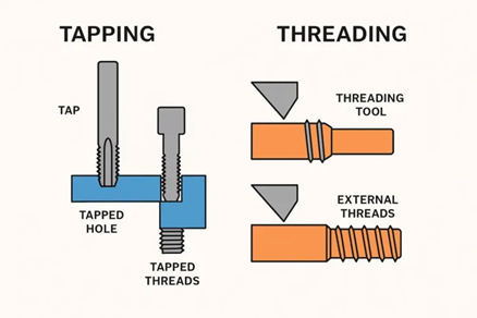 Fabrication Processes at Rollyu  •	Tapping & Threading