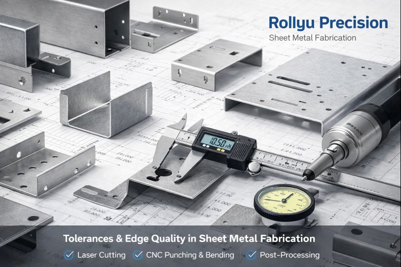 Fabrication Processes at Rollyu · Tolerances & edge quality