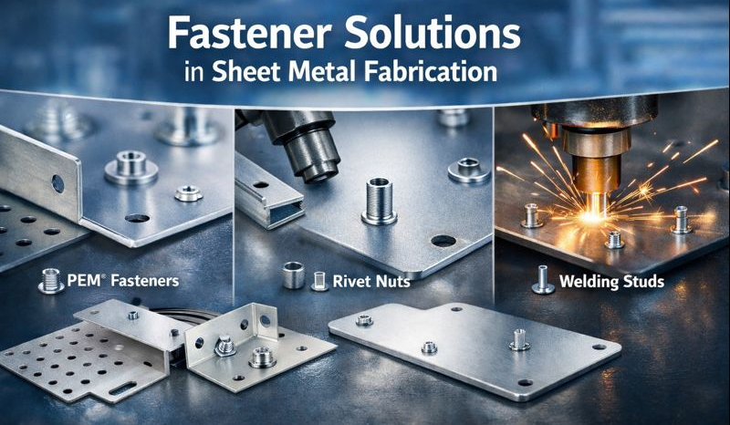Fastener options: PEMs, rivet nuts, welding studs